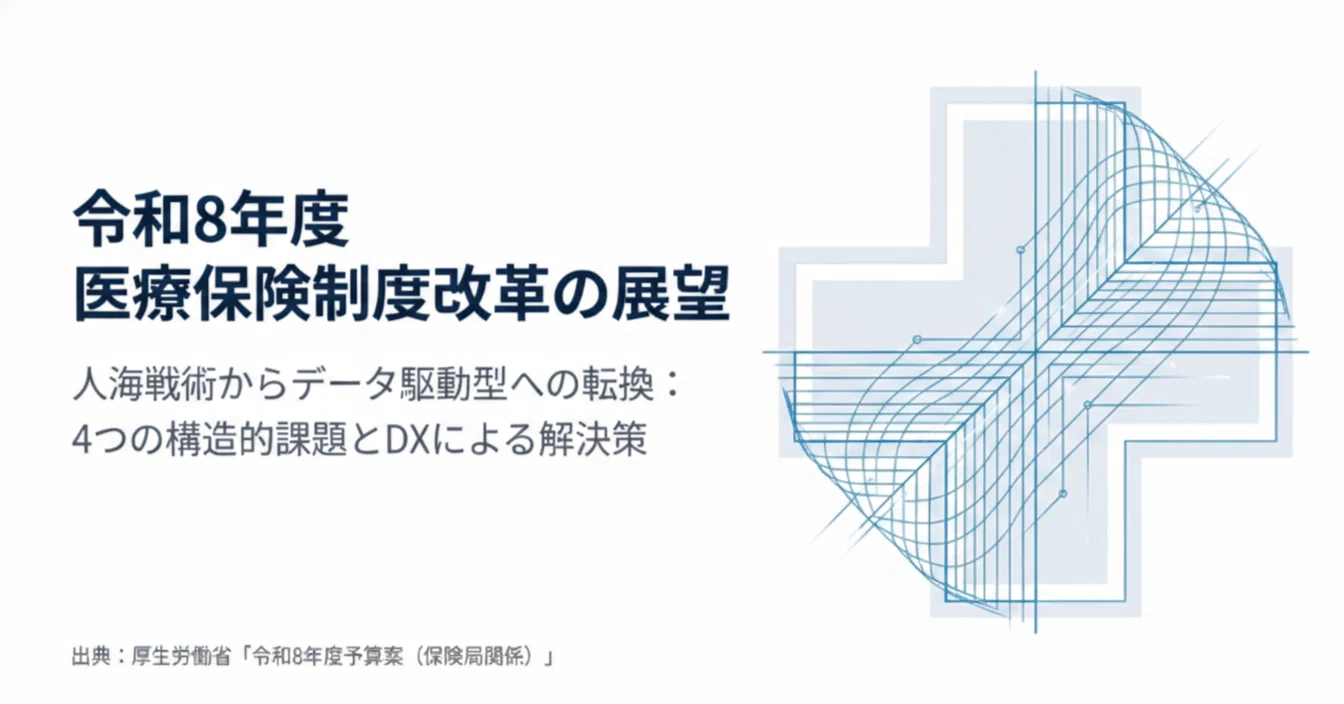 令和8年度予算】医療保険制度の未解決課題4選｜特定保健指導DX・地域