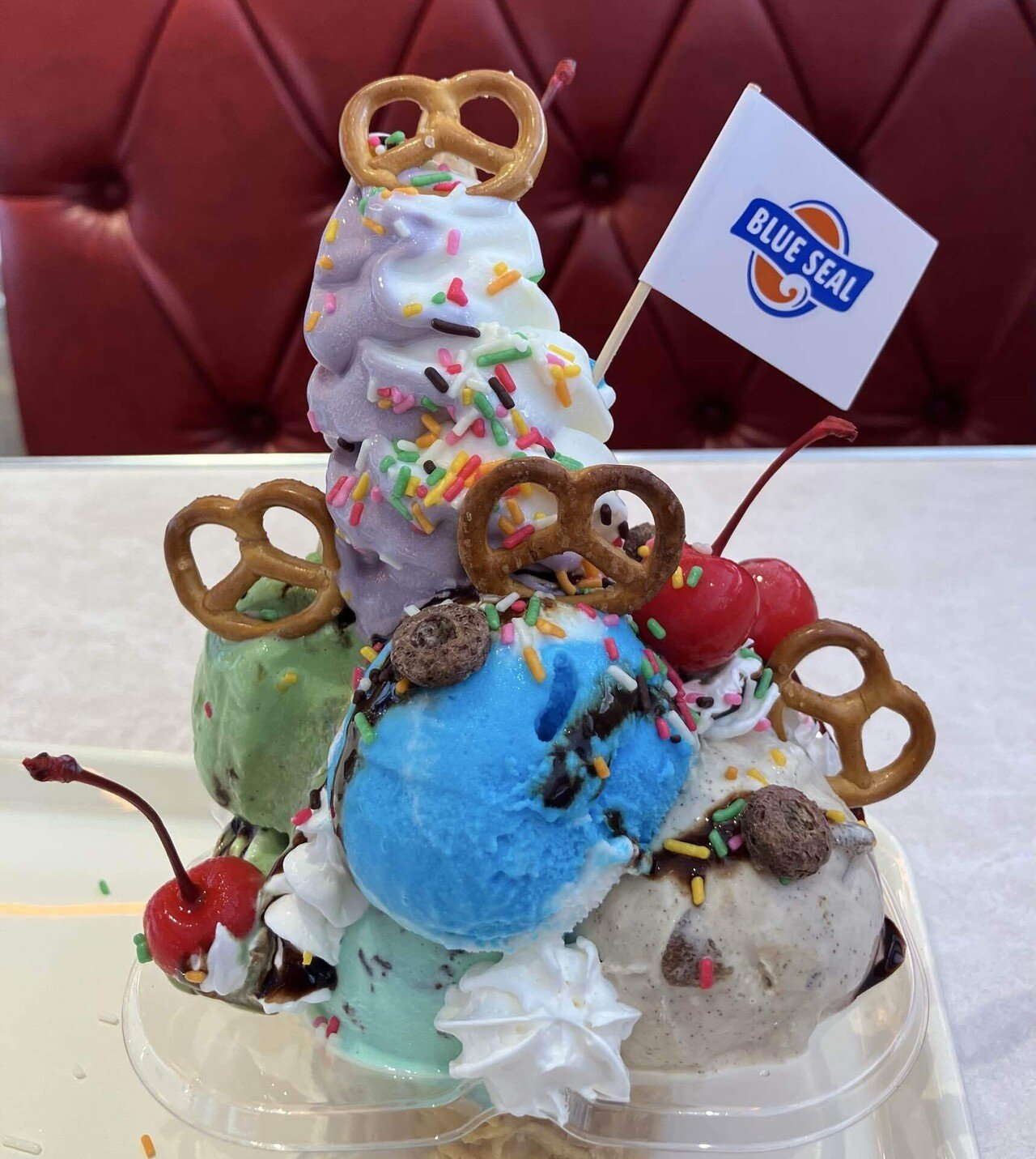 超流星交換バルブ　アイスブルー　14個（月曜まで値下げ） 本日のアイス・スイーツ059〜ブルーシールのパーティーサンデー（沖縄