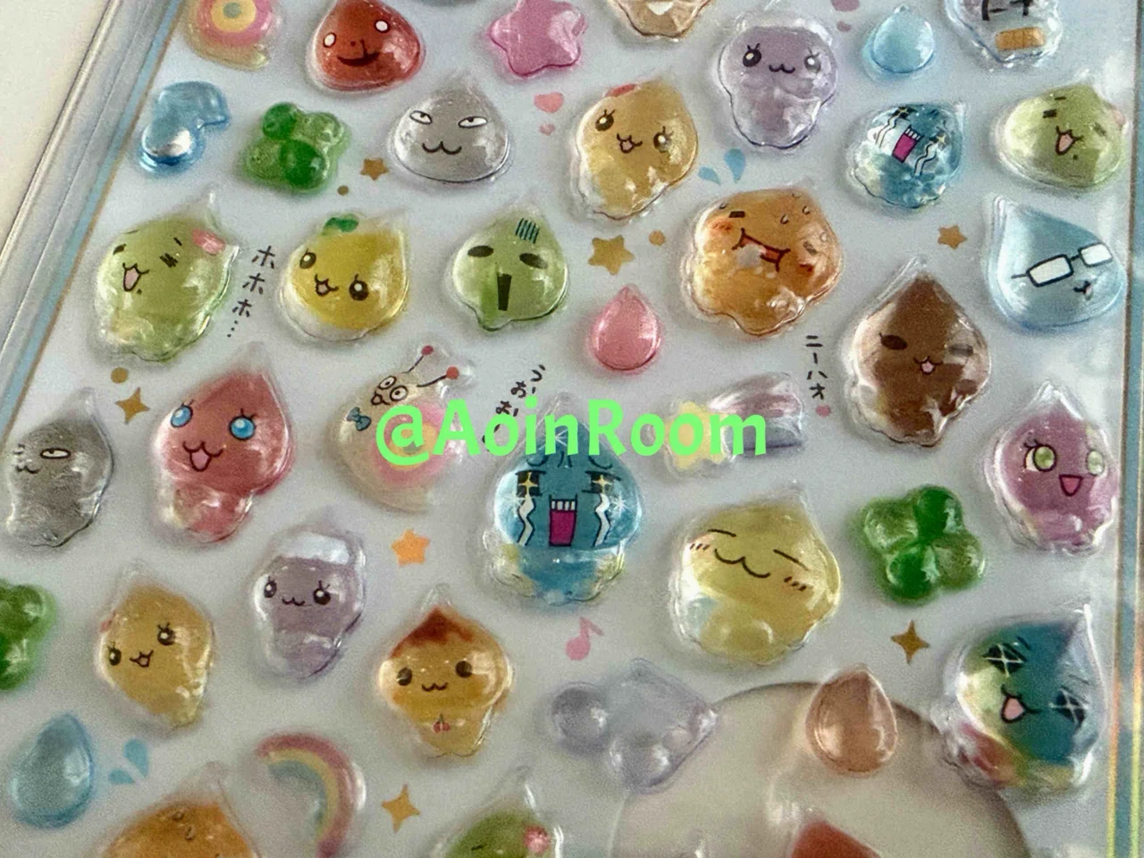 💧【2026最新】ボンボンドロップシール しずくちゃん（mini）全4種