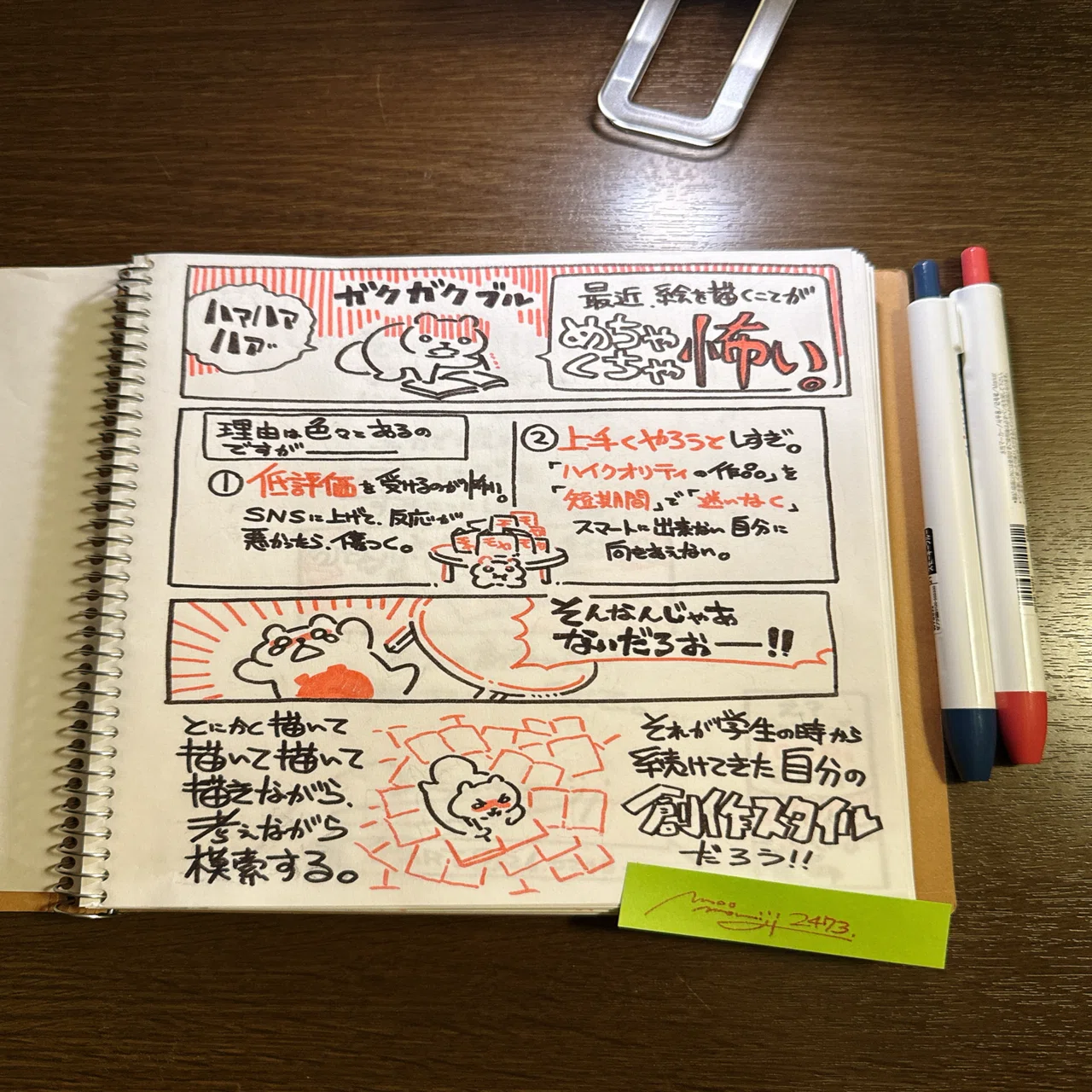 DAY2473:一週間限定スケッチブックを始めたキッカケ/“What inspired me