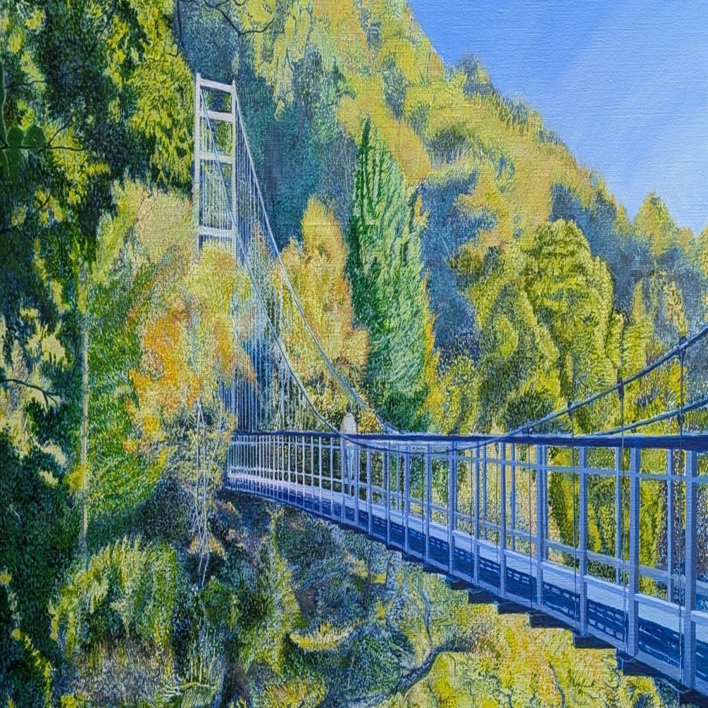 Step58】「架橋」アクリル画｜瑞島 魁祐（みずしま かいゆう）