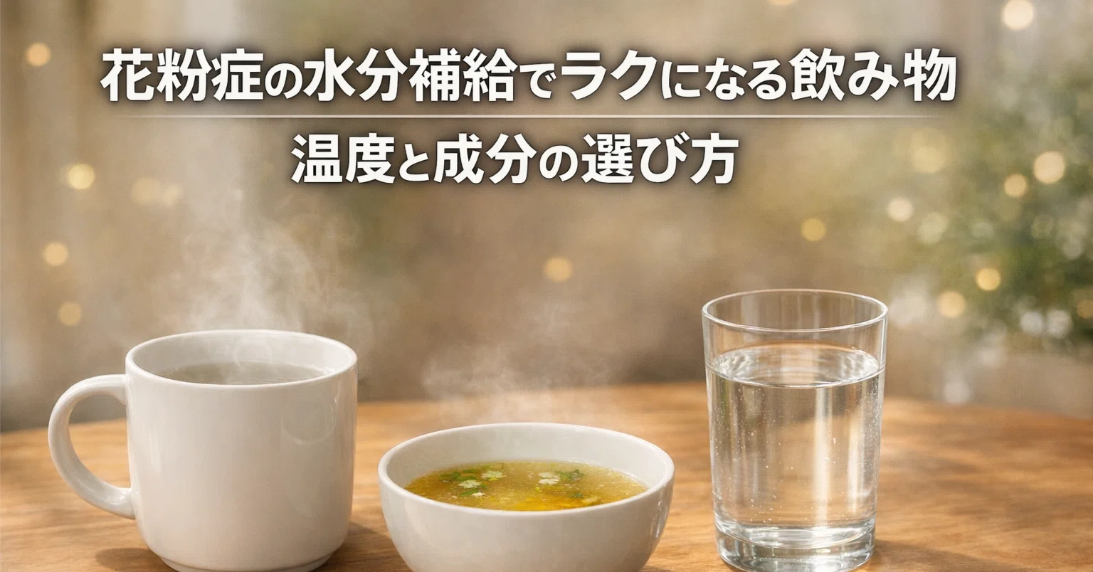 花粉 症 飲み物 効く