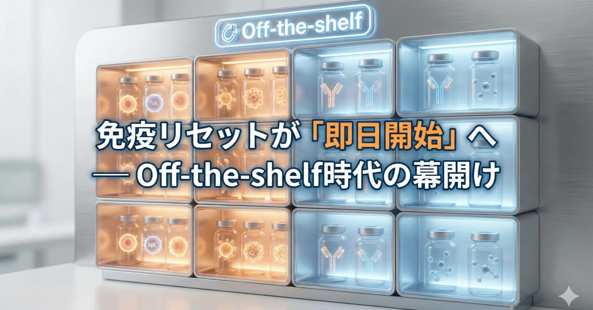 免疫リセットが「即日開始」へ ── Off-the-shelf時代の幕開け｜小澤