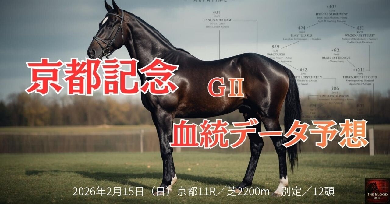 2週連続重賞🎯【京都記念】淀の坂で血が止まる馬は切る！買うべき配合