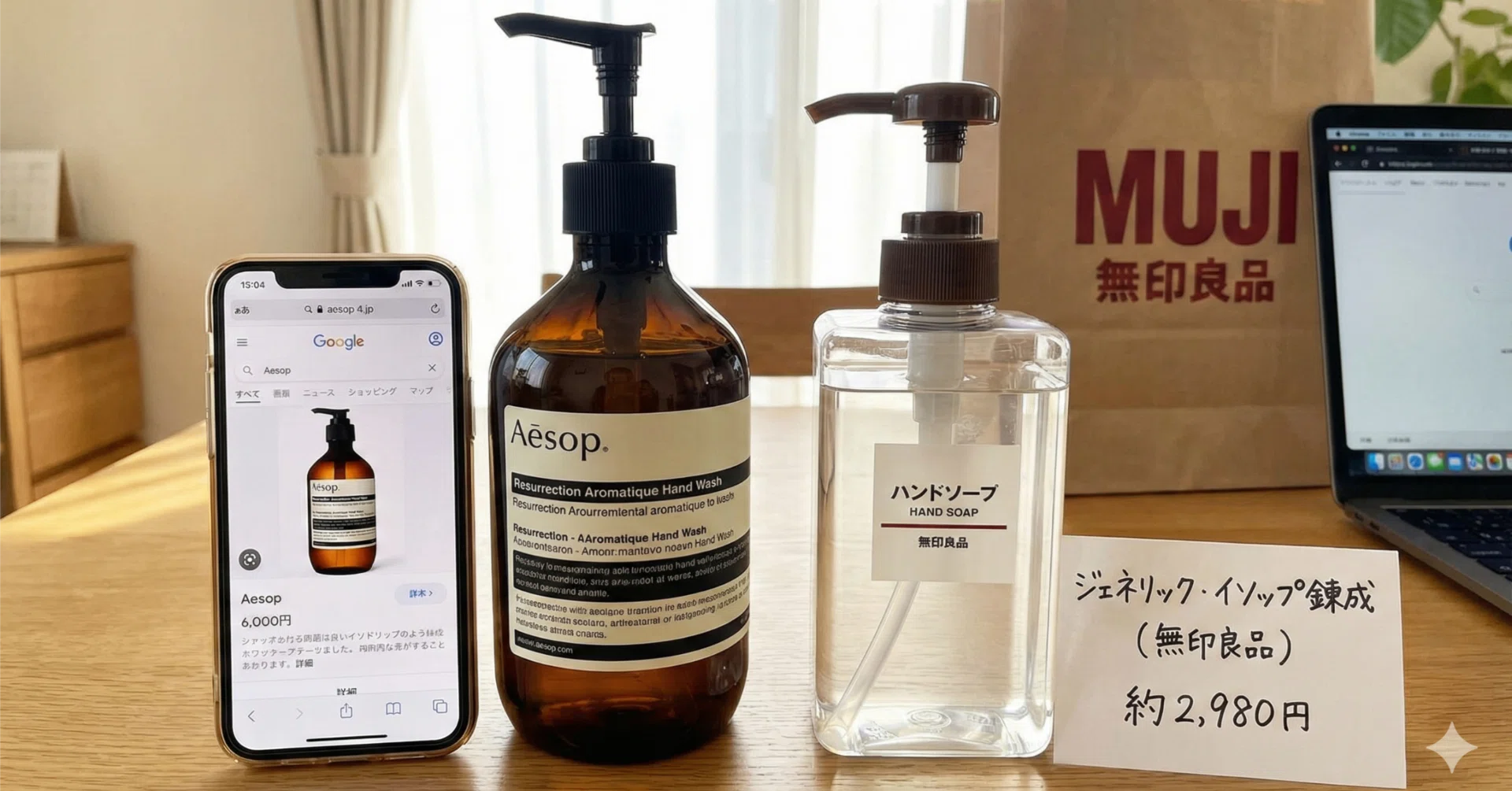 Aesop is too expensive, so I tried 'ingredient hacking' with Muji