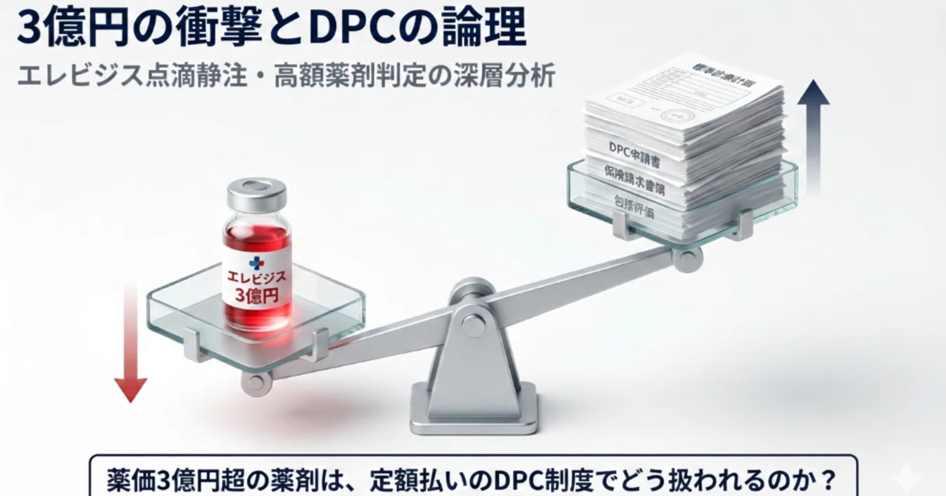 薬価3億円超はDPCでどう扱う？エレビジス出来高決定の裏側と“84%tile