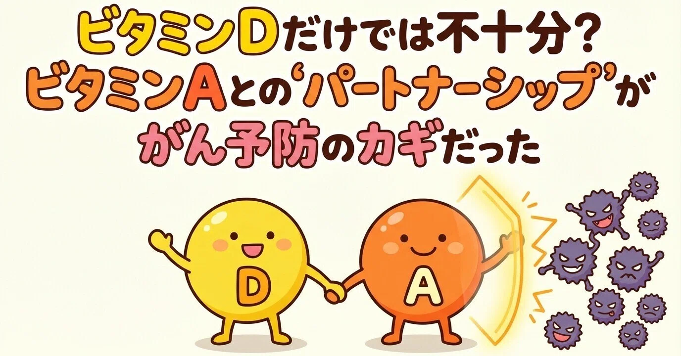 ビタミンDだけでは不十分？ ビタミンAとの