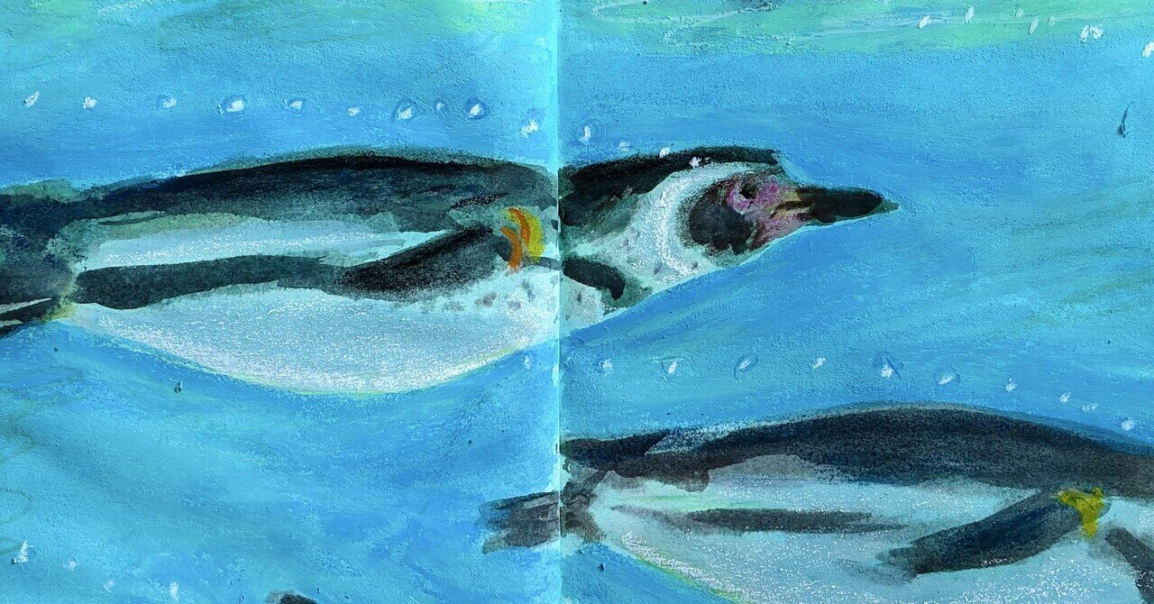 87絵日記 ペンギンペンギンペンギン｜akikki