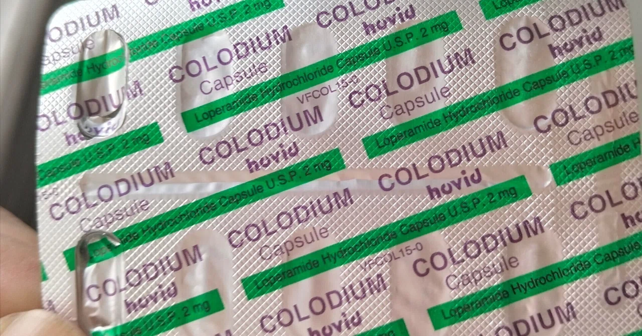 COLODIUM（コロディウム） という名前の薬で、主な成分は 塩酸ロペラミド（Loperamide Hydrochloride） 2mg ...