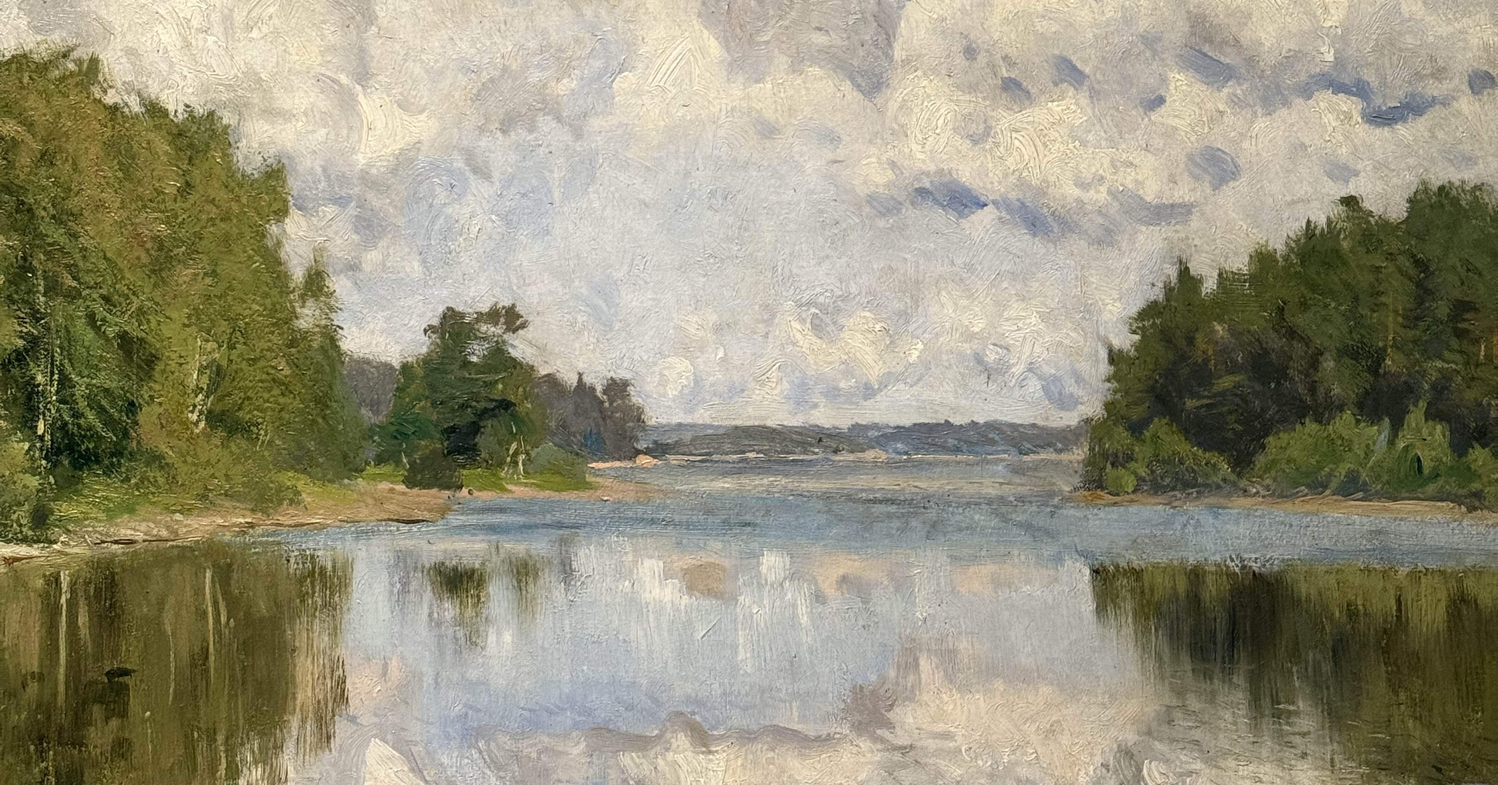 ビクトールスパンの「浜辺の風景」 スウェーデン絵画展｜bii