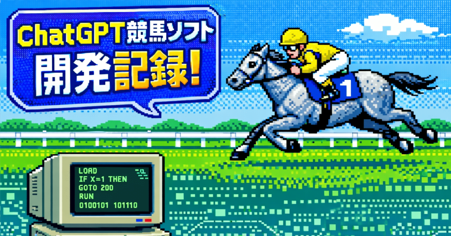 JRA-VAN競馬ソフト開発、ChatGPTで設計、Copilotで組み立て、Codexで