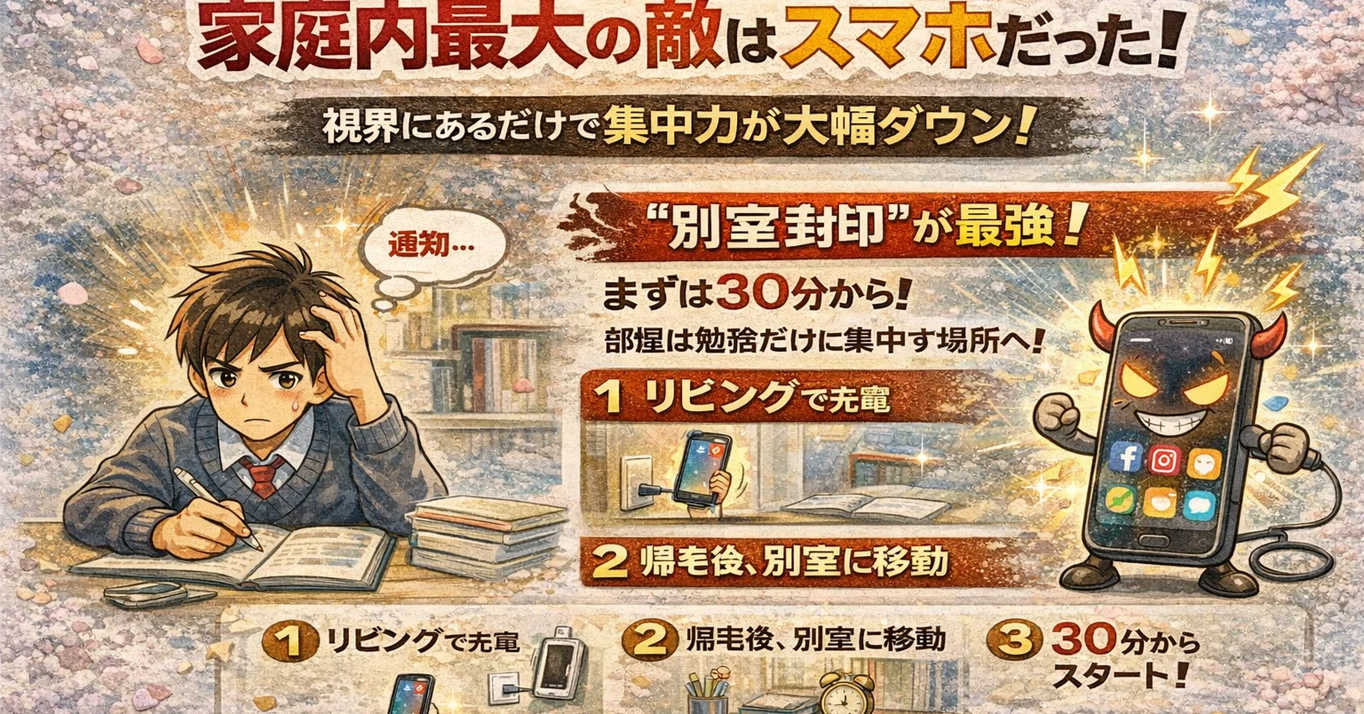 スマホは机に「置いてあるだけ」で学力を奪う？｜CHOICE!!塾長平野