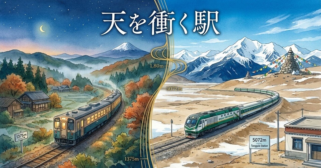 標高差は富士山級？日本の天空列車と世界最高駅を走る青蔵鉄道