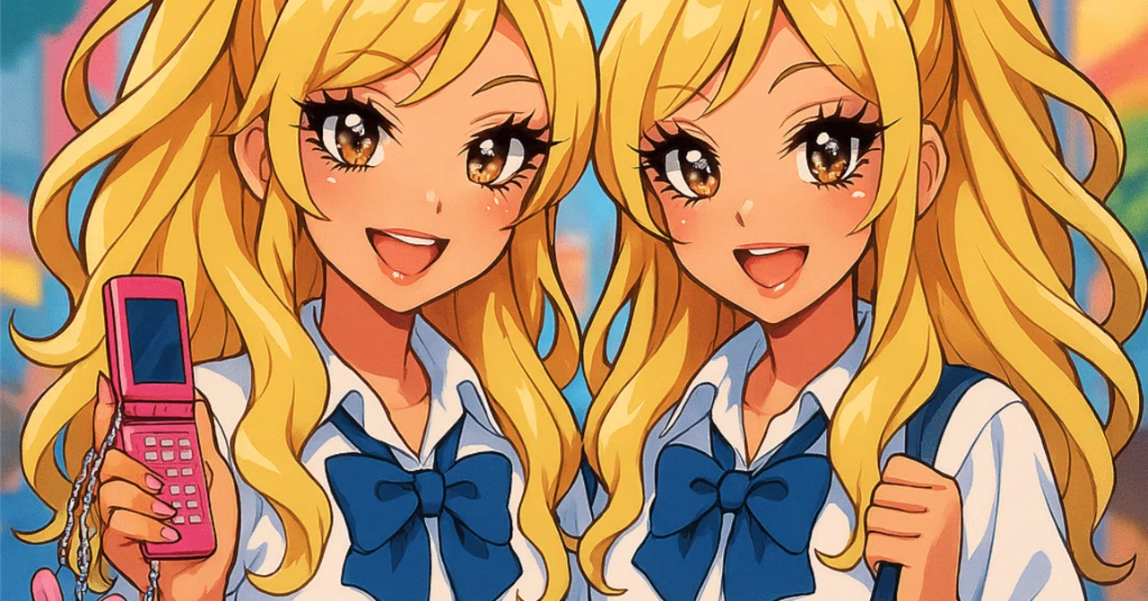 学園丸メガネのゆるふわ金髪女子高生_立ち絵 【1点物】 手描き