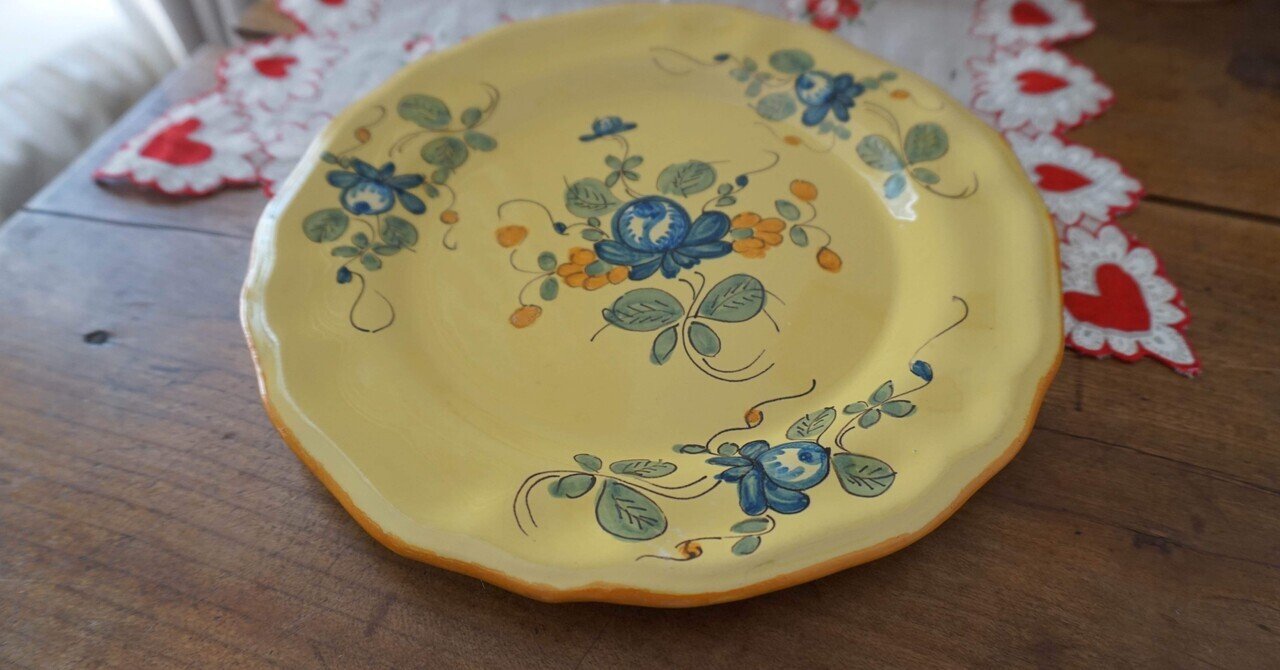 フランス | アヴィニョン蚤の市で買ったお皿🇫🇷｜とうこ
