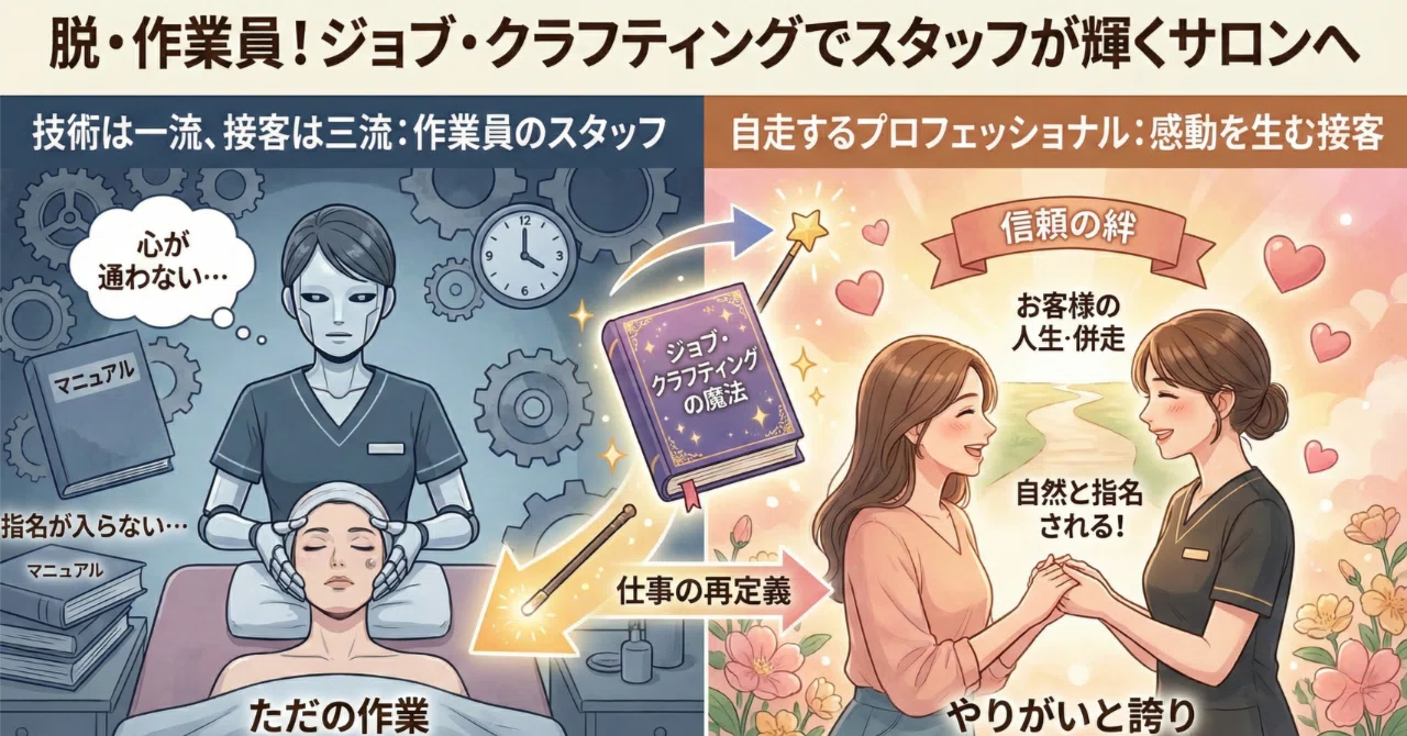 「技術は一流、接客は三流」の正体——スタッフが“作業員”から脱却し、自走する「ジョブ・クラフティング」の魔法｜MIGAC／一般社団法人 妊活 ...