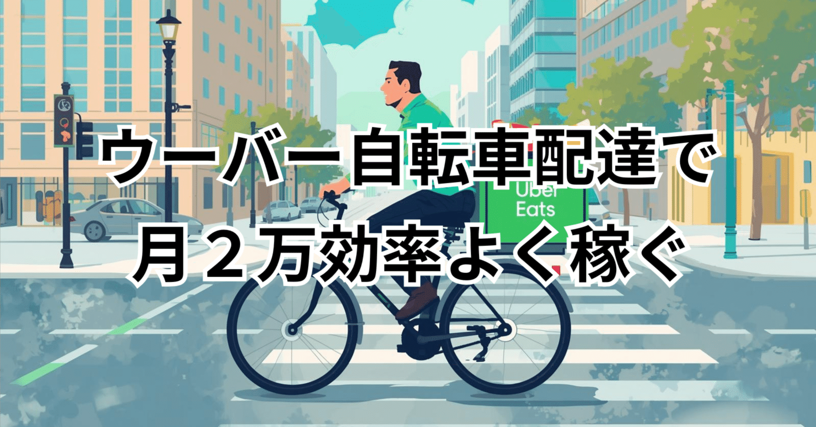 副業】ウーバーイーツで賢く月2万稼ぐ方法｜yuta7