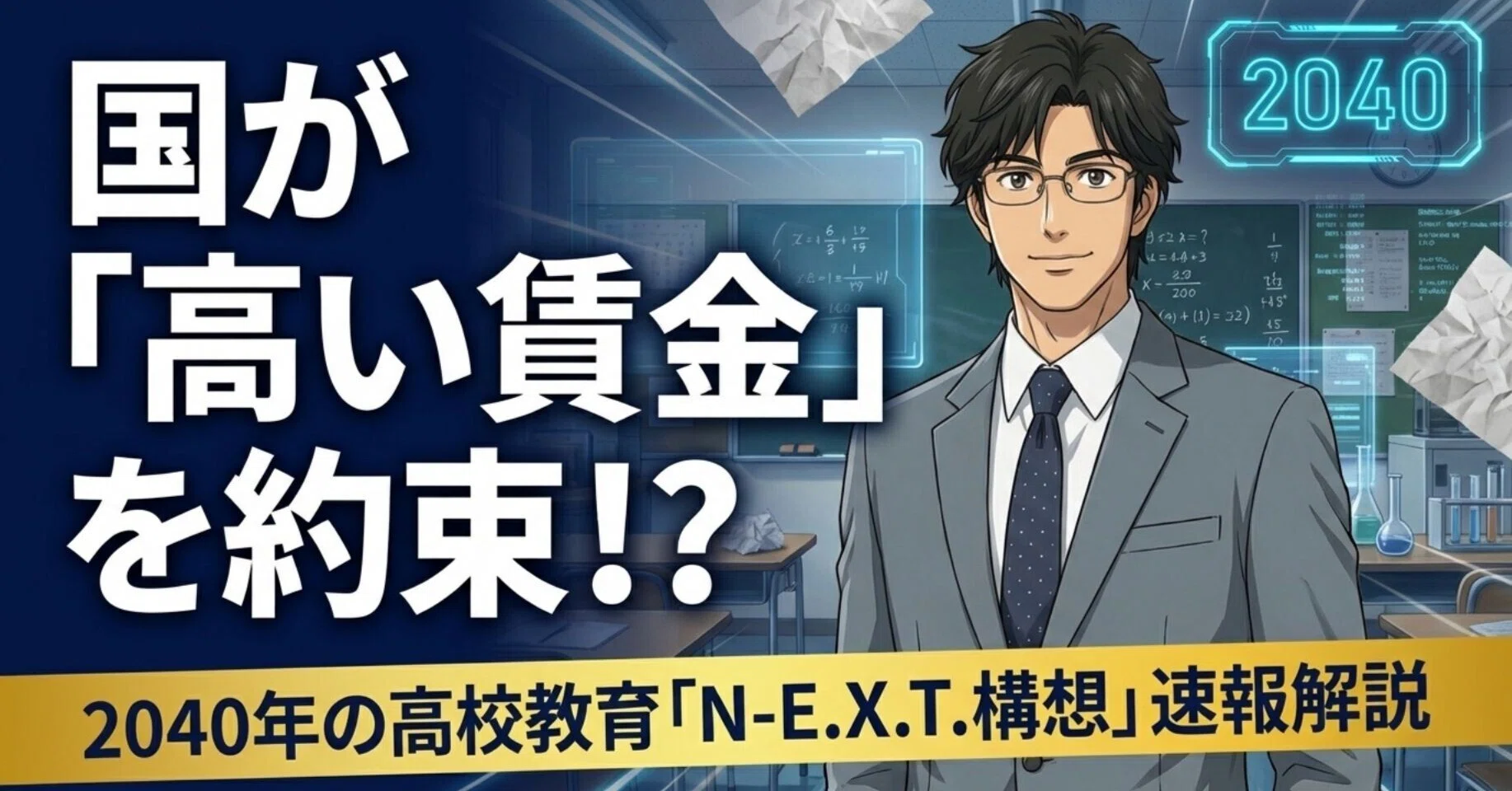 2040年の高校はどう変わる？N-E.X.T.ハイスクール構想【速報解説