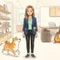 のぞみと柴犬こはる