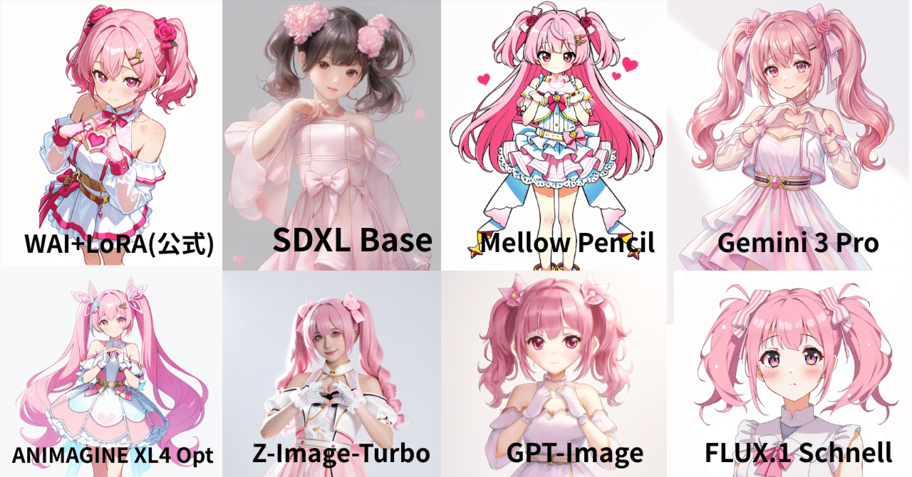 Cover Image for 【ComfyJapan】Elena Bloom 8モデル比較実験：ComfyUI APIによる一括検証手法とツールの開発