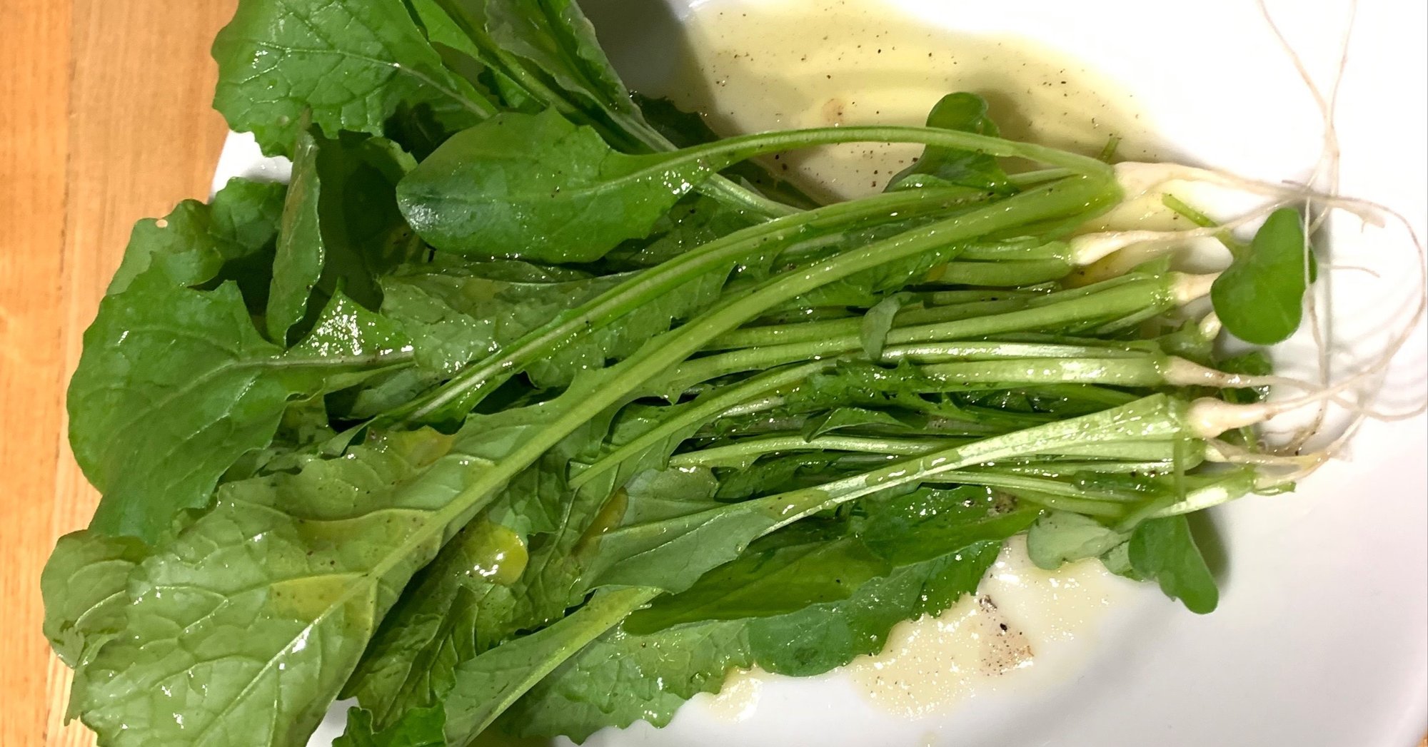 かぶの間引き菜のサラダ 365日のレシピ ナオフク Note かぶの間引き菜のサラダ 365日のレシピ ナオフク Note