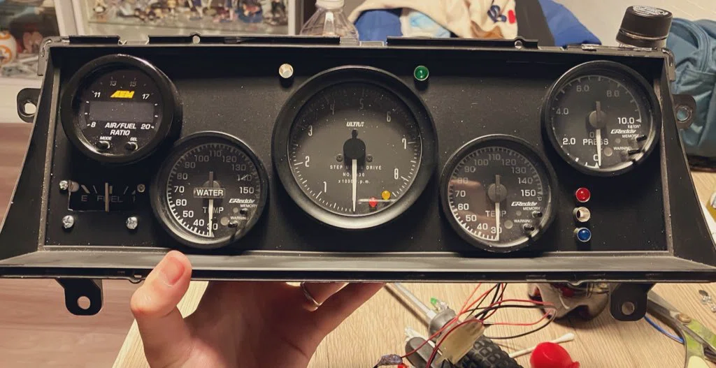 AE86メーター自作①-2｜純正燃料計の追加｜ハチロド