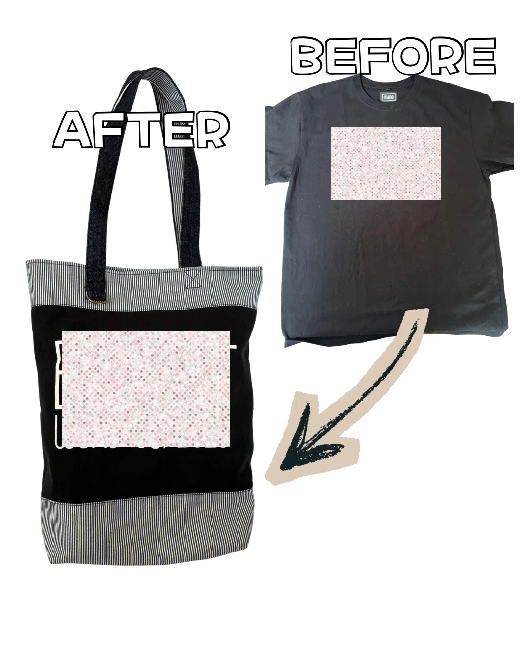 Tシャツを丈夫なバッグにリメイクするコツは、接着芯にあった！材料費