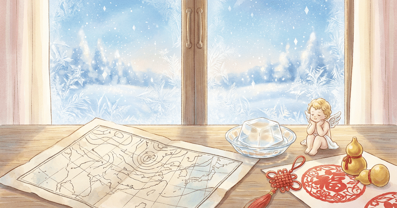 “天”が並ぶ暦の縁——天気図・天使の囁き・寒天の日