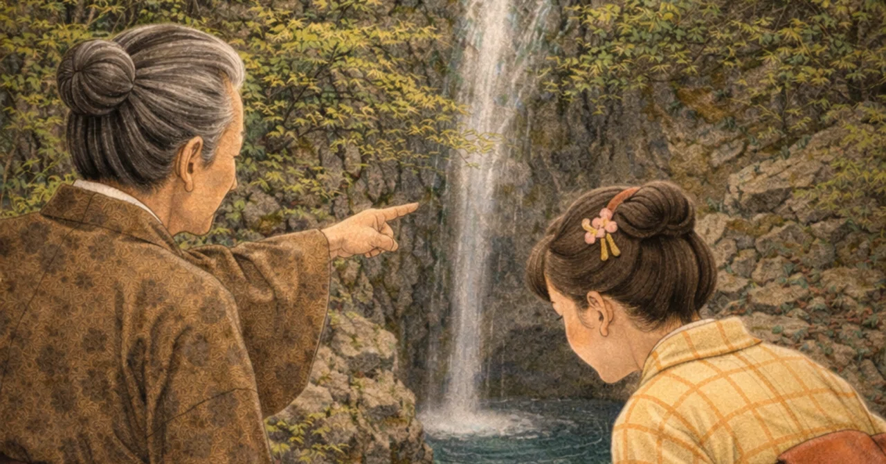 おみかの滝 ― お不動さまに誘われて、滝壺に消えたおみかと祠｜信州 