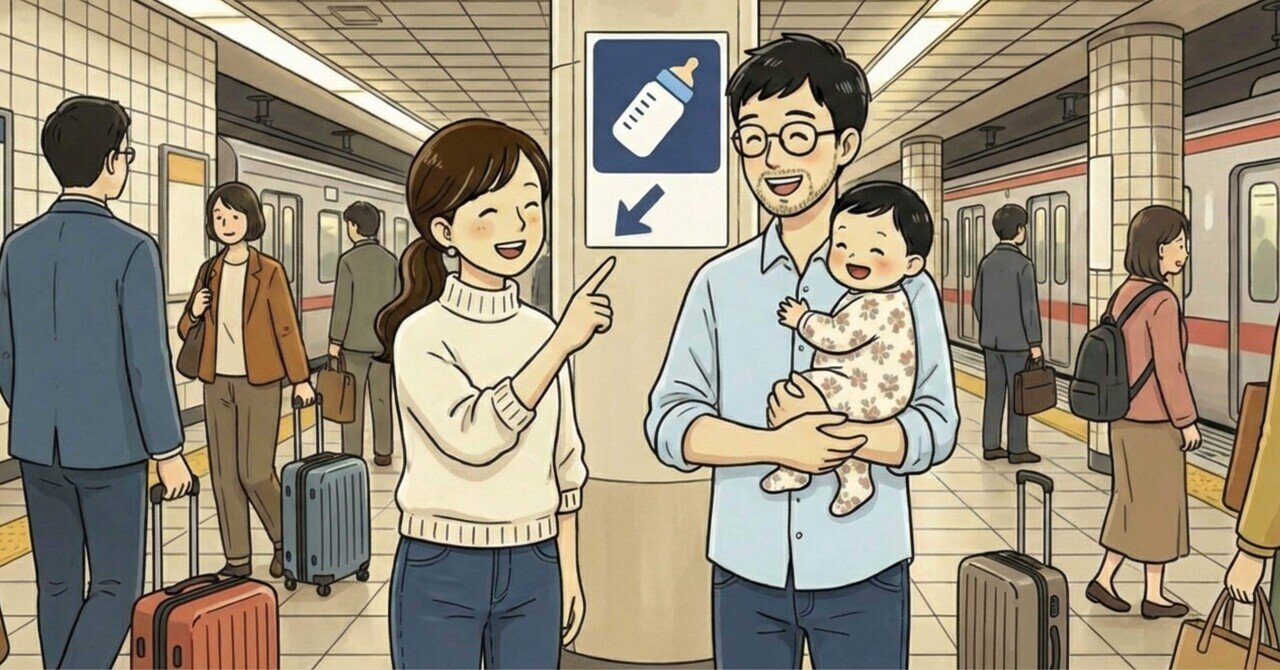 【育児×旅行】3時間の壁を壊してくれたのは、博多駅だった｜#この駅が好き｜超育休志向｜ゆういち＆りさのサムネイル画像