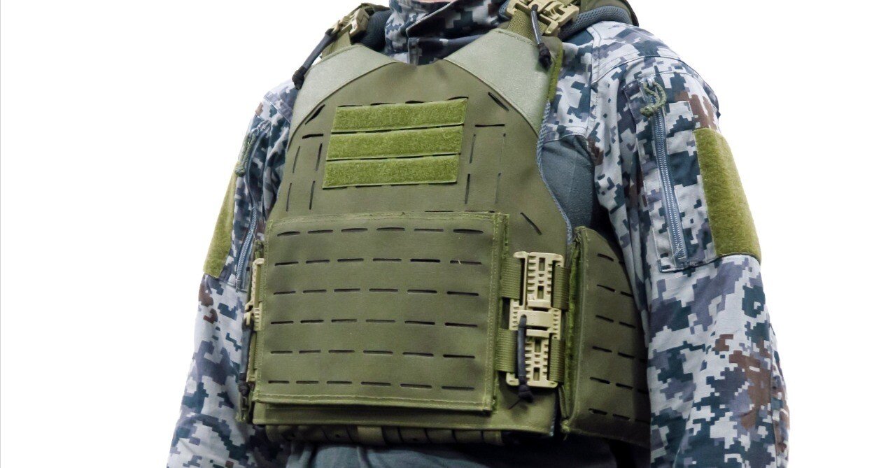 航空自衛隊新型防弾ベスト「防弾チョッキ、基地警備用、本体（A型