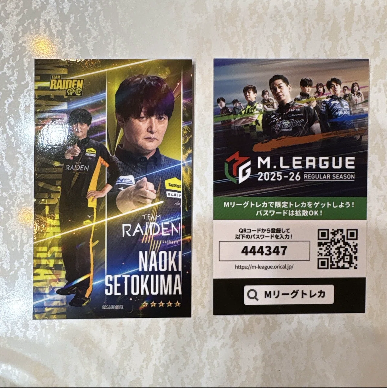 ⚡️TEAM雷電 ⚡️Mリーグトレカパスワード｜TEAM雷電【公式】