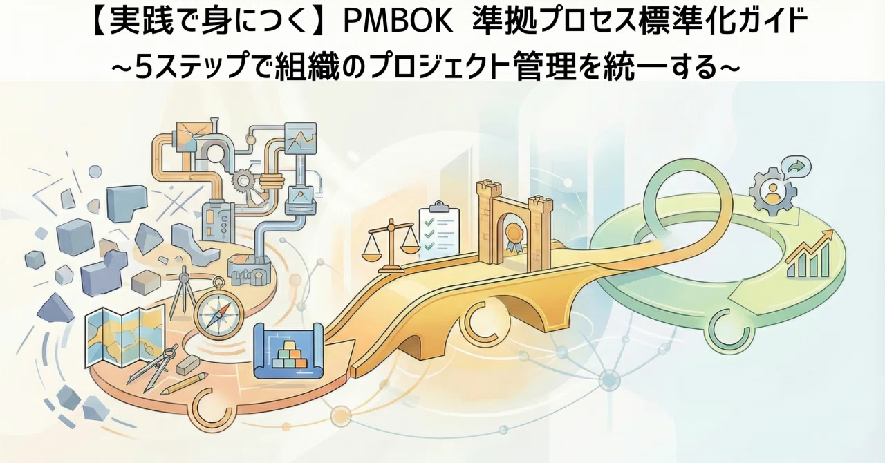 実践で身につく】PMBOK®準拠プロセス標準化ガイド〜5ステップで組織の