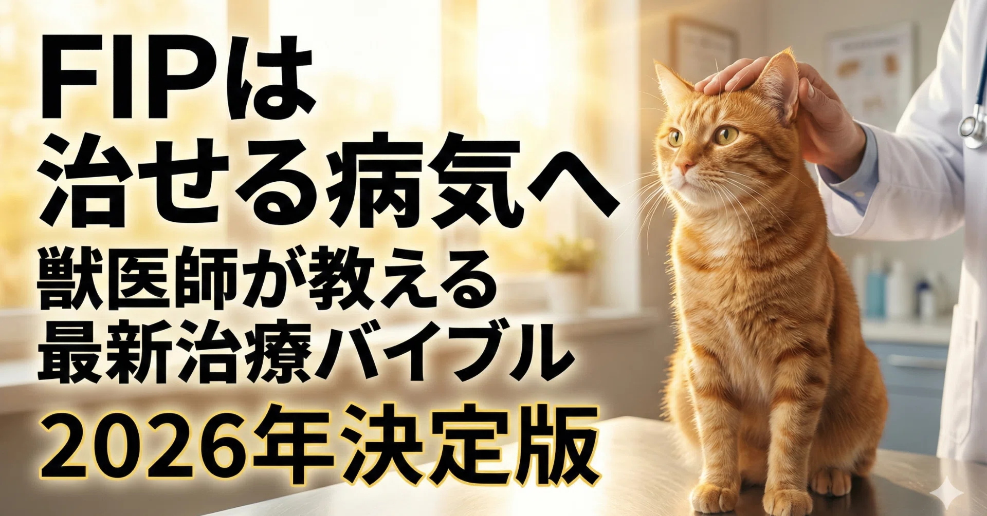 臨床歴10年以上・治療実績500件超の獣医師が徹底解説】「FIP（猫伝染性
