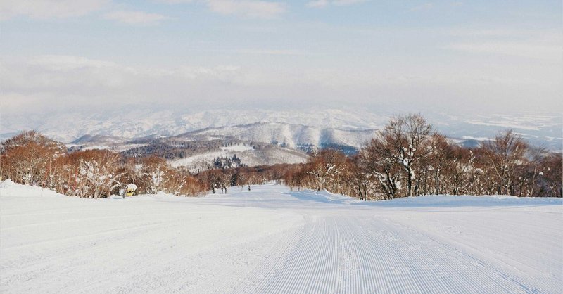 朝イチのファーストトラックで"冬避行"＠野沢温泉スキー場