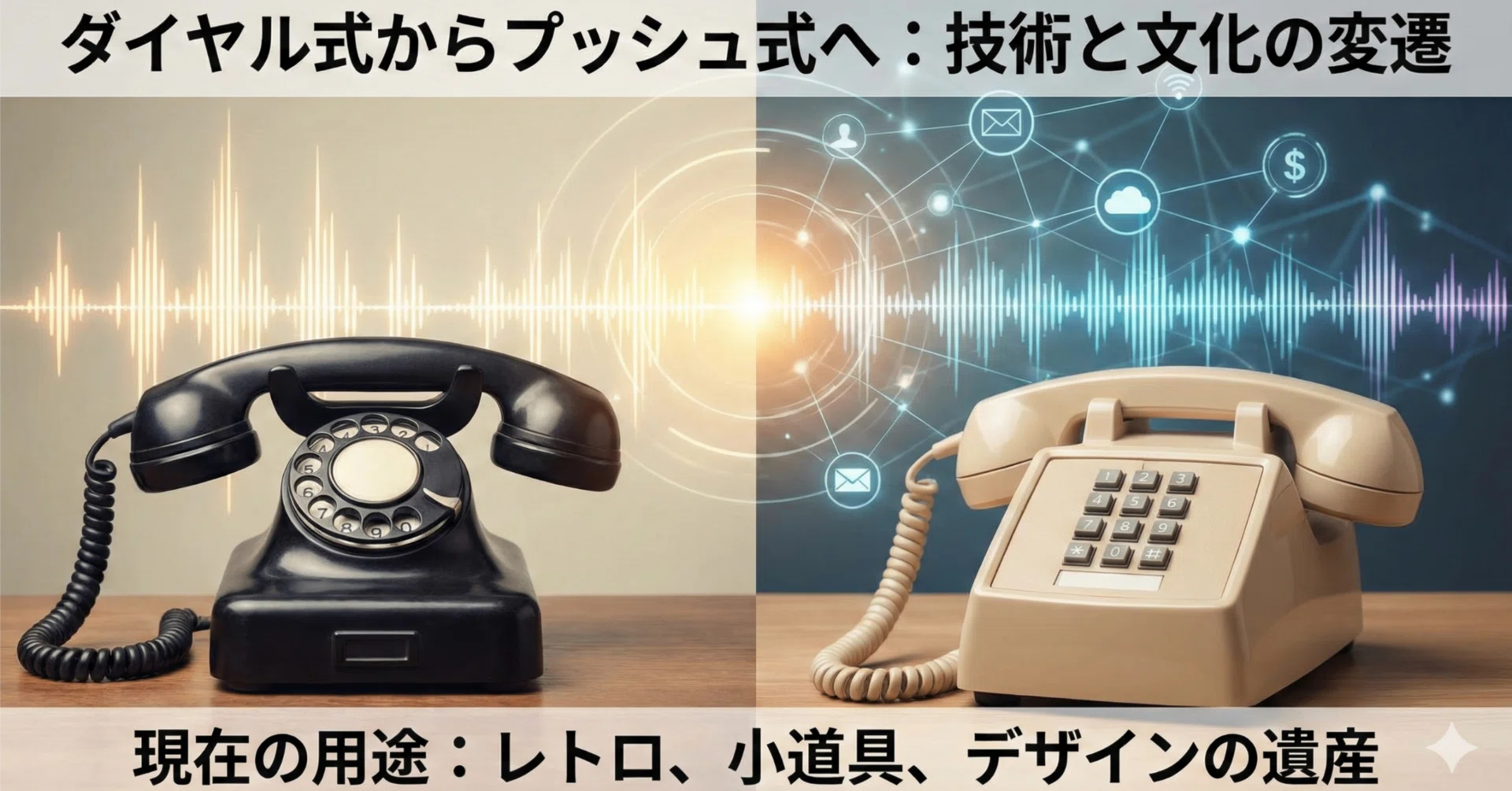 ダイヤル風プッシュ式固定電話 t67 ダイヤル式からプッシュ式へ：電話の進化が語る技術と文化の変遷