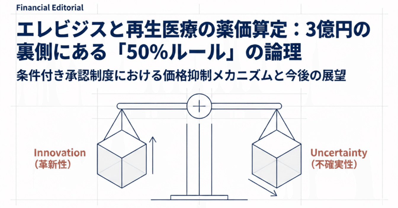 知らないと誤解する】条件及び期限付き承認の再生医療はどう値付けされ