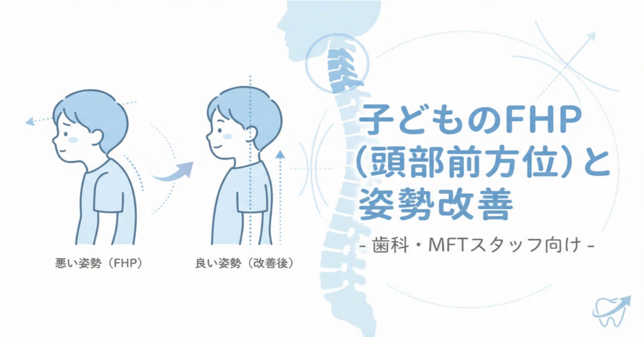 子どものFHP（頭部前方位）と姿勢改善-歯科・MFTスタッフ向け-｜こども