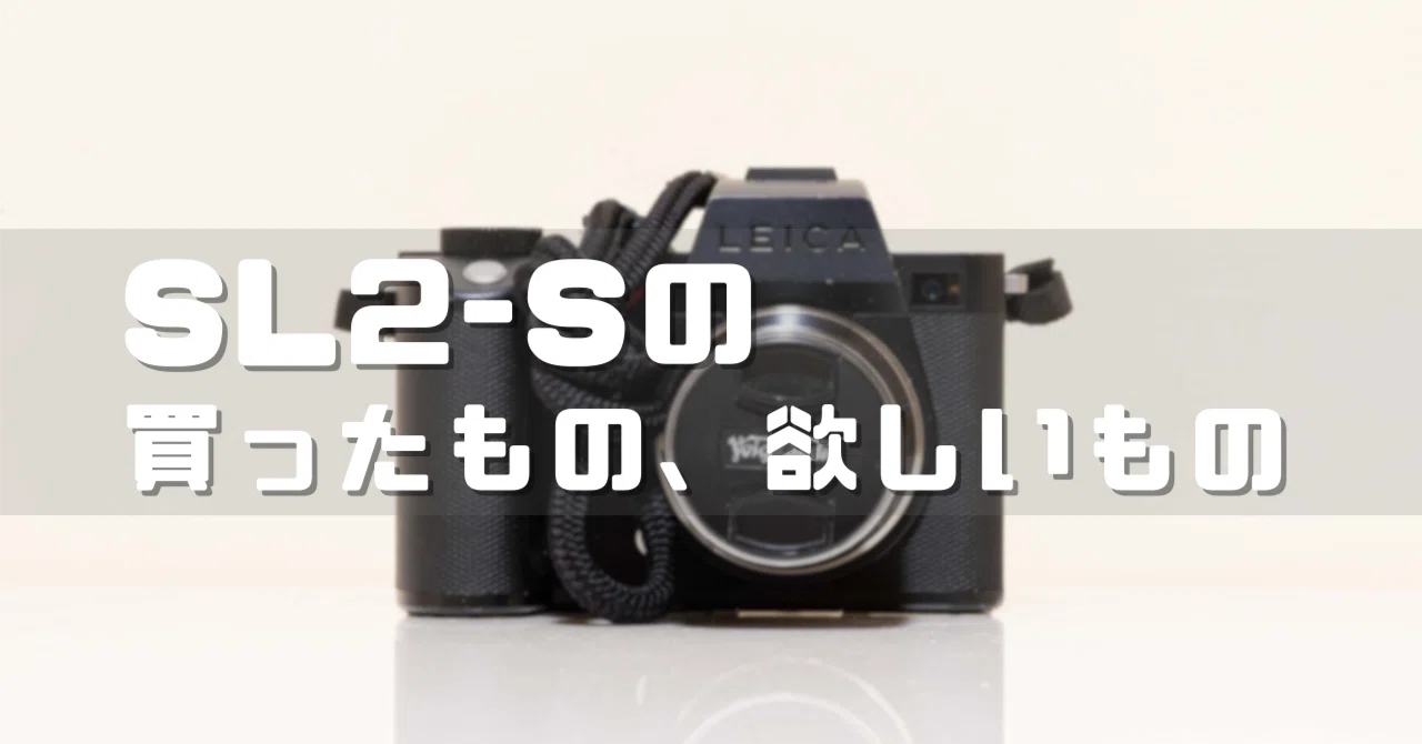 SL2-Sで購入したもの&欲しいもの｜ざがね