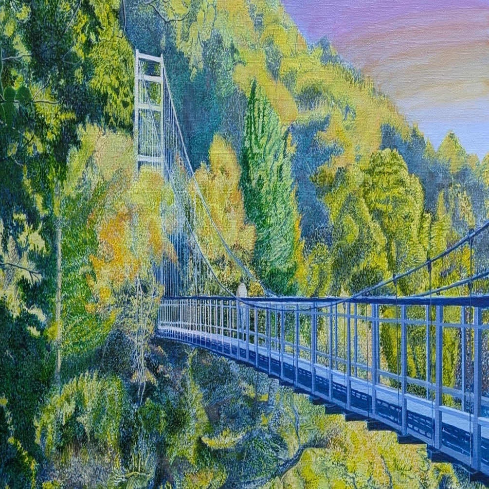 Step60】「架橋」アクリル画｜瑞島 魁祐（みずしま かいゆう）