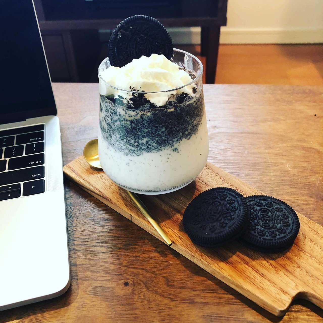 オンライン授業のお供に オレオクッキーミルク作ったよ なにせ売るほどあるからね オレオ いわはらいずみ Note