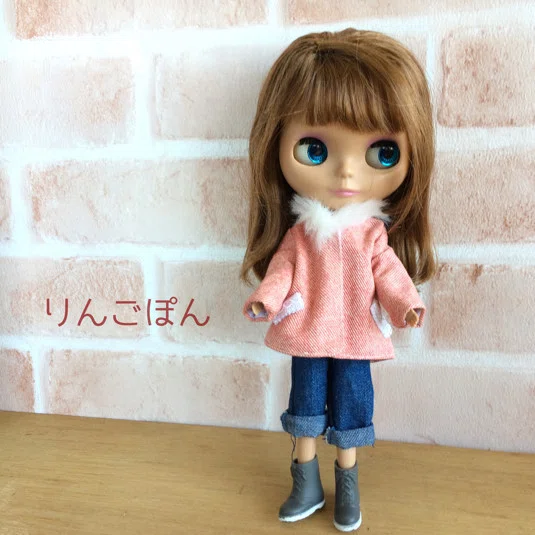 22cmドールサイズのコートの型紙（リカちゃん、ブライスなど）｜りんごぽん