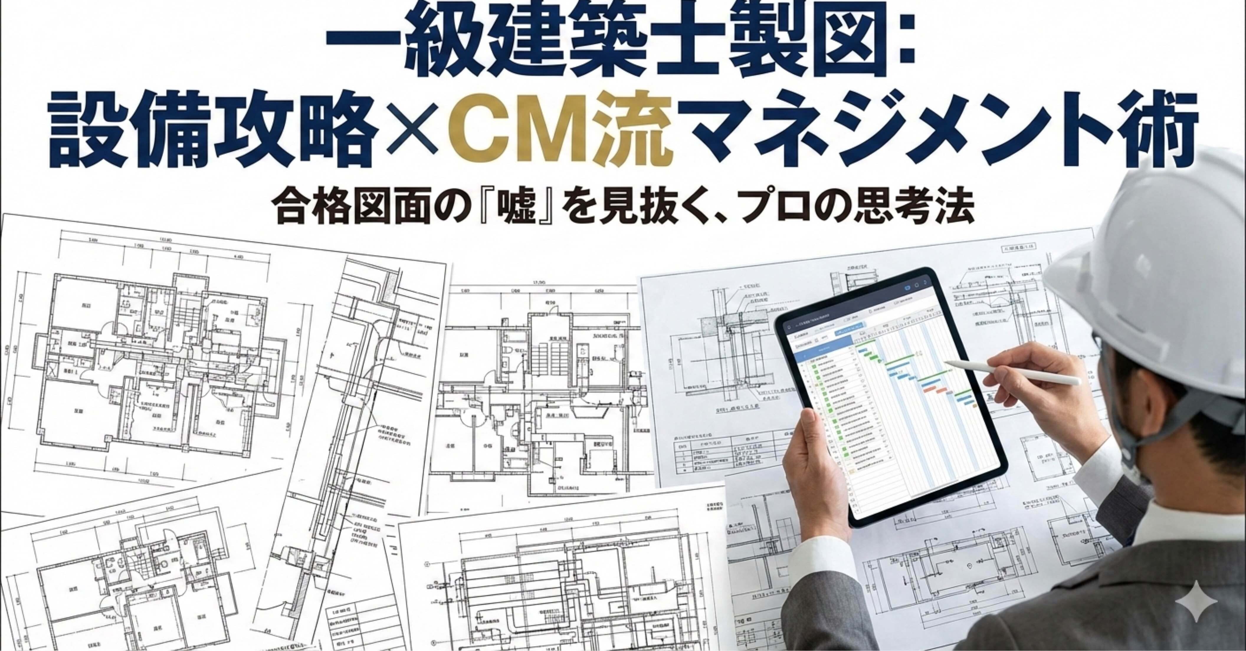 CM×設備設計者が教える一級建築士製図試験の攻略バイブル｜IKKI／30代
