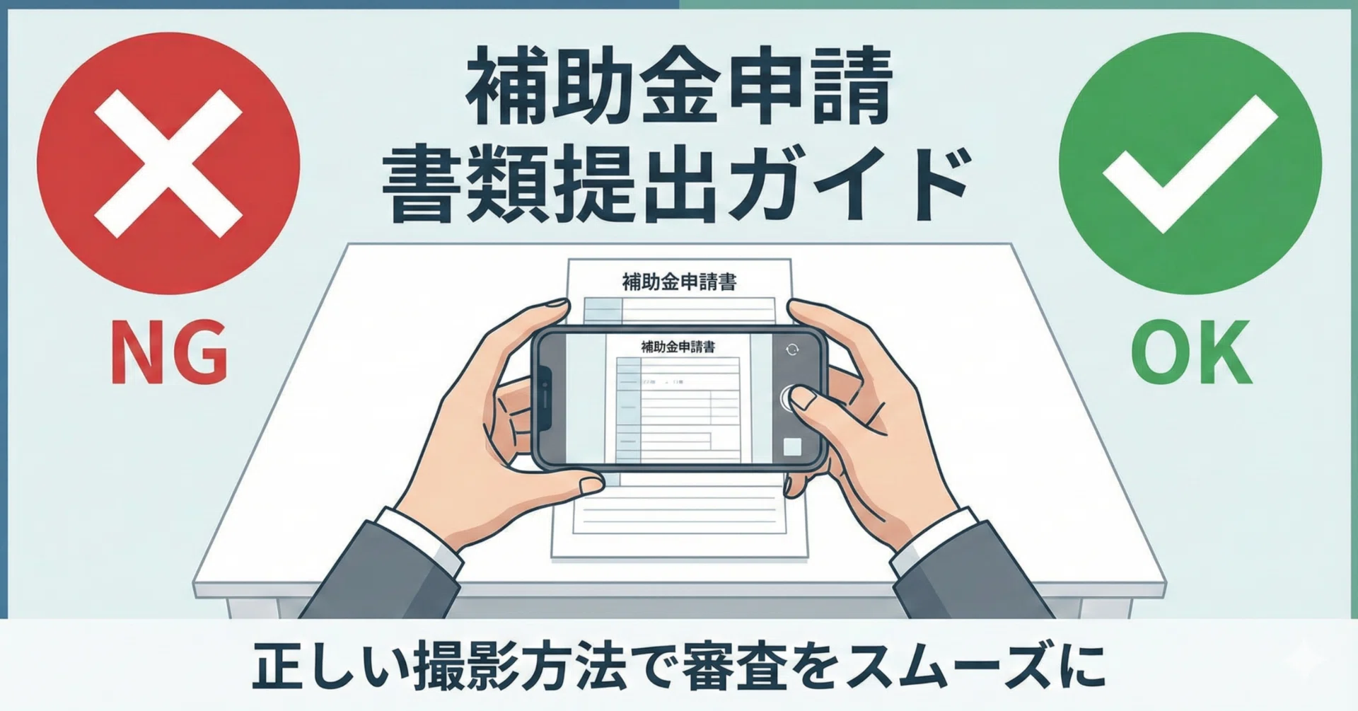 補助金申請】書類の撮り方一つで審査が変わる｜書類提出の正しい撮影