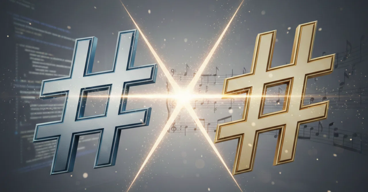 The Difference Between the Hash Symbol (#) and the Sharp Symbol 