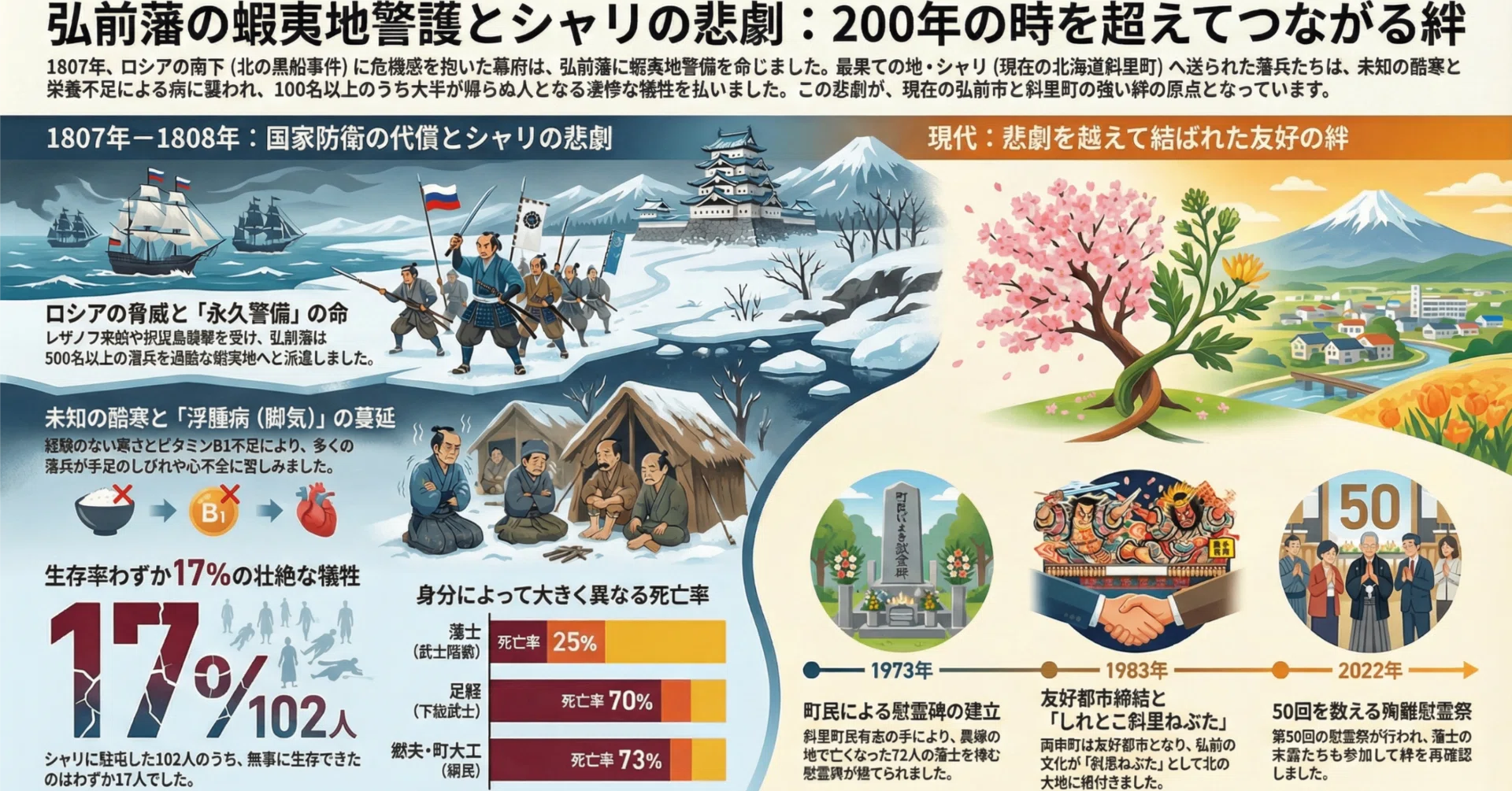 180年前の知床で何が起きたのか？生存率16％、歴史に埋もれた「シャリ