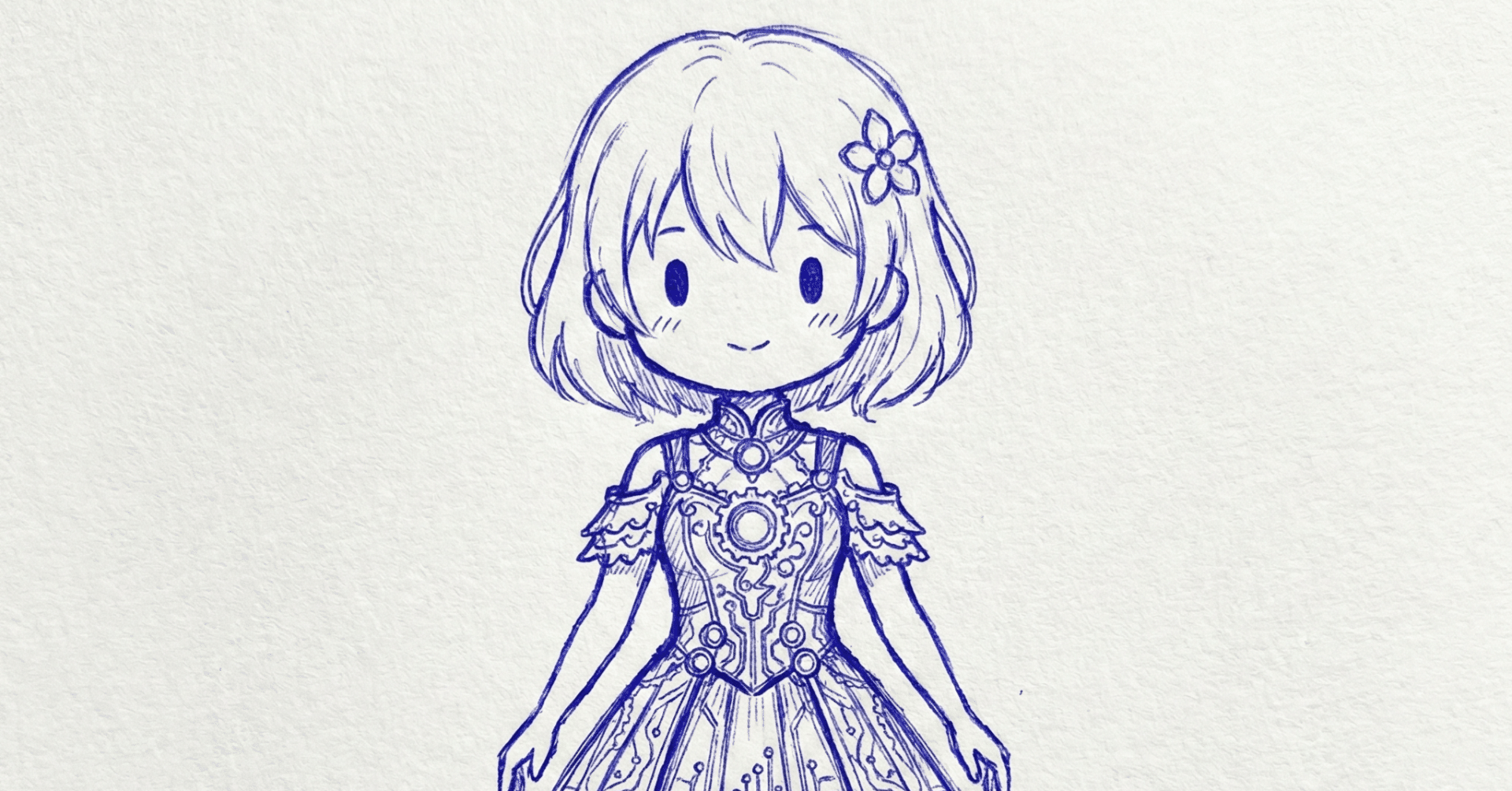 Gemini×NanoBananaPro】「うちの子」がボールペン画に！？画像参照