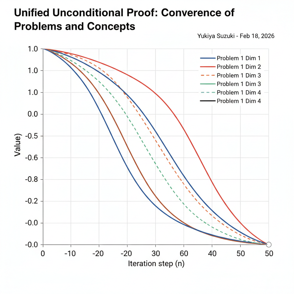 Unified Unconditional Proof of Famous Mathematical Problems via ...