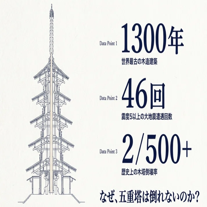 スカイツリーの祖先？五重塔が1300年倒れない本当の理由と、住宅営業の