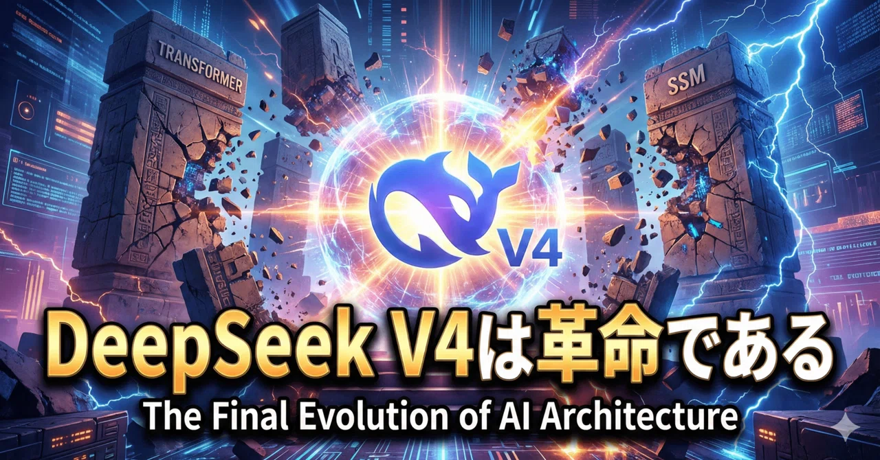 DeepSeek V4は革命である｜ADHD Hacker